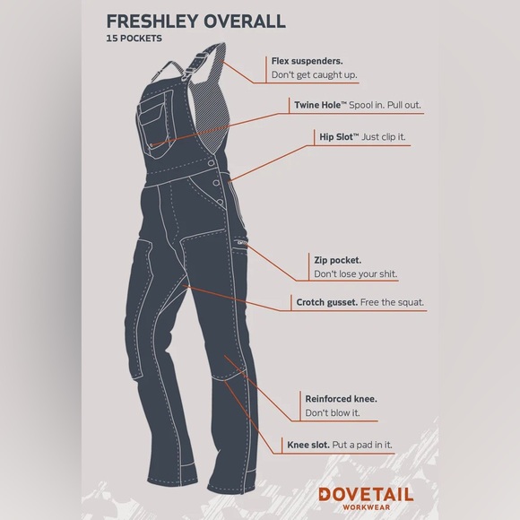 Dovetail Freshley Overalls, grey - Picture 9 of 9